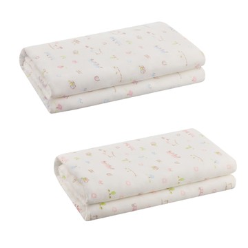 康貝 Combi 純棉柔紗快樂車車系列-長浴巾(藍/粉)