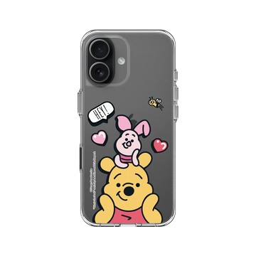 iPhone 17 Clear Case（相機按鈕） 透明 - 迪士尼-小熊維尼 Disney Winnie The Pooh - 維尼、小豬和蜜蜂