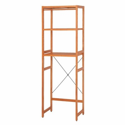 HAGIHARA(萩原) 冷蔵庫ラック(ナチュラル・幅59×奥行40×高さ185cm) MCC-5047NA 返品種別A