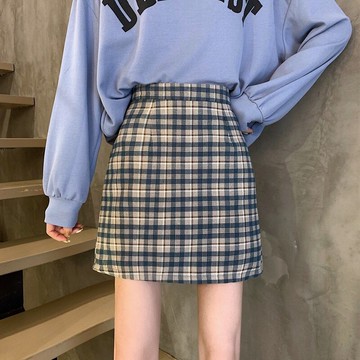夏季新款胖mm顯瘦百搭女生包臀a字短裙高腰大碼牛仔半身裙女