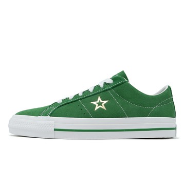 Converse 休閒鞋 One Star Pro 男鞋 女鞋 綠 白 麂皮 低筒 一星 經典 情侶鞋 A06645C