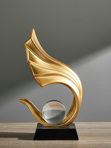 風生水起高端藝術擺件玄關客廳現代輕奢高檔電視柜酒柜家居裝飾品