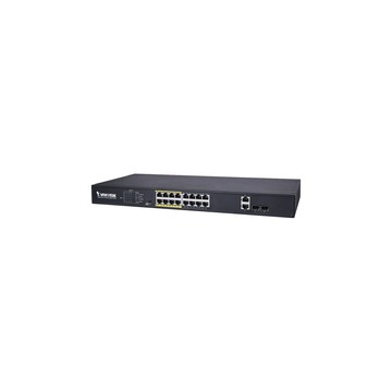 Changyun VIVOTEK 晶睿 AW-FGT-180D-250(AW-FGT-180F-250) 16Port 非管理型 16路PoE (16+2) 網路交換器 交換機