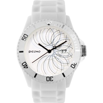 PICONO 普普馬戲團系列運動防水手錶 白色 / BA-PP-08