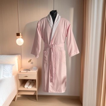 五星級情侶睡袍夏季美容院酒店浴袍男女長款美容院吸水速干浴巾