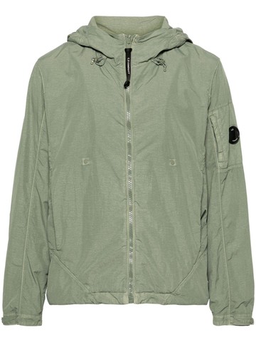 C.P. Company - Flatt cargo-pockets hooded jacket - men - Polyester/Polyamide/Polyamide - 48 - Green