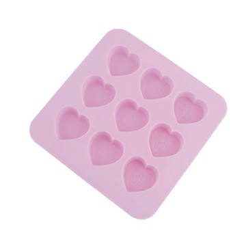 KAI 貝印 House 矽膠模 9個取  愛心  1個