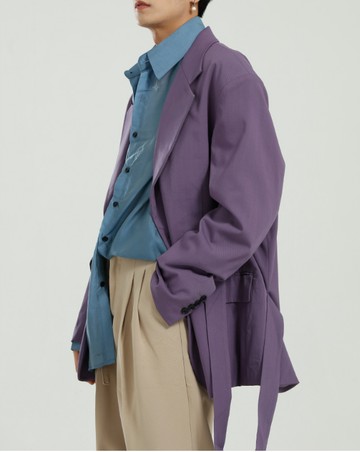 FINDSENSE X 男外寬鬆外套西裝外套休閑百搭純色休閑西裝