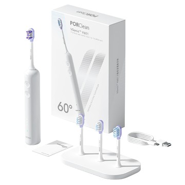 PORClean 寶可齡 V幅音波電動牙刷  白色  VSonic V601  1支