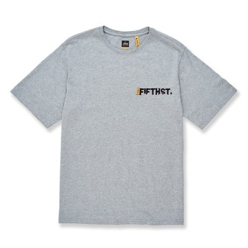 5th STREET｜山形｜男裝｜登山背包印花圖案短袖T恤｜灰色