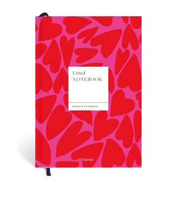 Papier Full of Hearts Lined Notebook