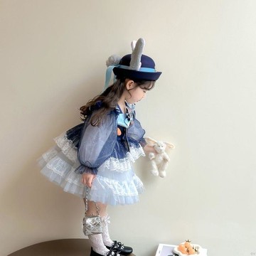 【店鋪熱銷】女童洛麗塔公主兒童2025秋冬新款洋氣兔子朱迪警官裙子連衣裙