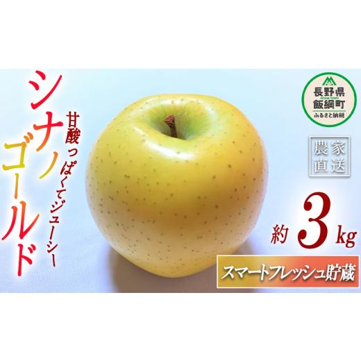 ふるさと納税 長野県 飯綱町 りんご シナノゴールド スマートフレッシュ 3kg 丸茂ファーム 沖縄県への配送不可 2024年3月上旬頃から2024年5月上旬頃まで順次発…