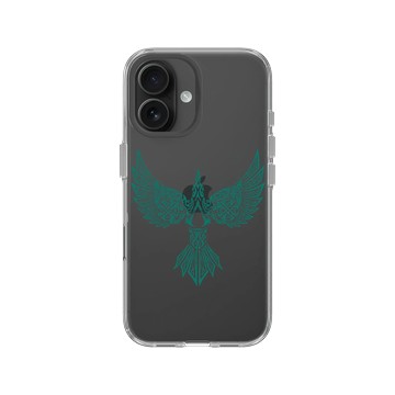 iPhone 16 Clear Case（相機按鈕） 透明 - Assassin's Creed - Valhalla - Raven
