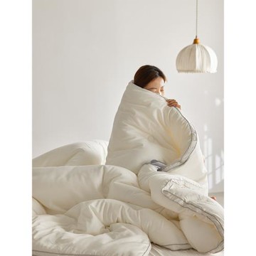 高端80支51%澳洲羊毛被芯冬被被子被芯加厚保暖雙人被床褥子1.8米