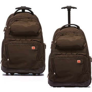 eeBag 三用輕巧拉桿旅行電腦袋_咖【臺灣現貨24H寄出】