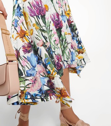 Stella McCartney Floral satin midi dress