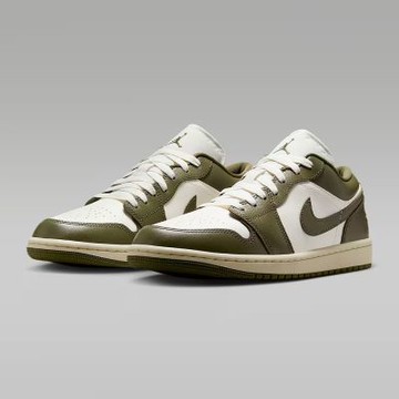 NIKE 休閒鞋 女鞋 運動鞋 WMNS AIR JORDAN 1 LOW 綠白 DC0774-122