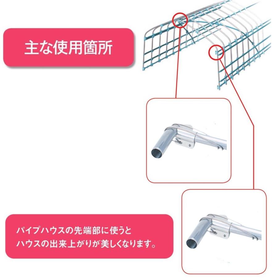 ワイヤーティワン 19x19 19mm 渡辺パイプ 農業用 ビニールハウス用 金具 直交 T字 フック 直角 フックバンド