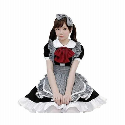 Yueei メイド服 コスプレ 仮装 ロリータ ワンピース 半袖 可愛い ハロウィン パーティー イベント 演出服 蝶結ぶ カチューシャ ニーハイソッ 通販 Lineポイント最大get Lineショッピング