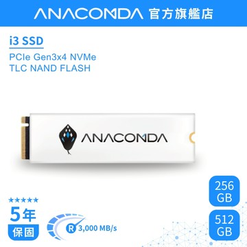 【隔日到貨】巨蟒 SSD 256GB／512GB NVMe M.2 2280 Gen3x4 PCIe 固態硬碟｜I3