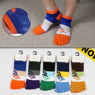 5雙五指襪子男士棉襪防臭吸汗透氣短襪春夏季薄款分趾襪春秋船襪