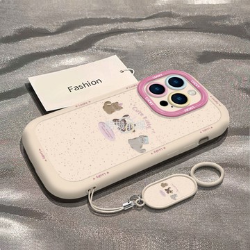 咖啡小貓 適用蘋果iPhone16手機殼新款iphone14promax簡約15plus女掛繩13/12/17保護殼