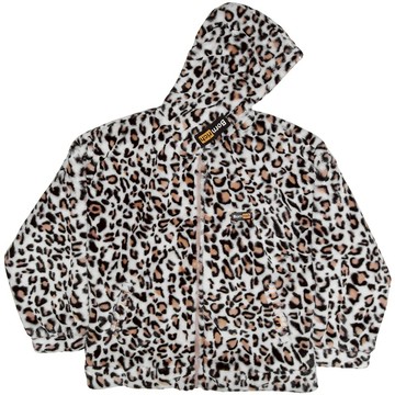 BORNRICH BR0008 LEOPARD FAUX FUR JACKET 仿毛皮 豹紋外套 (米白色)