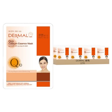DERMAL 德瑪 Q10 彈性活膚面膜 成分溫和 適用於敏感膚質  1片  17片