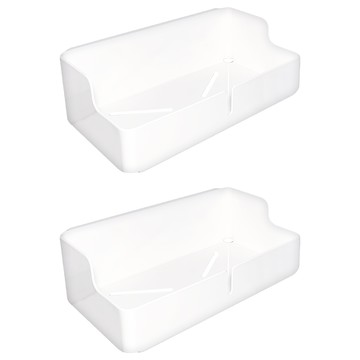 Easy Cleaning Solution 潔田屋 潔白系列 置物架 BR03 24.8 x 13 x 7.5cm  白色  2個