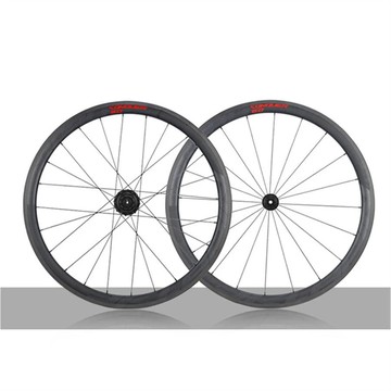 Litepro公路自行車輕量化碳纖維輪組前2後4培林彎拉輪碳纖維35/38/42mm圓形高