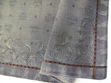 MCM 古董手帕 口袋巾 巴洛克圖案 禮物 18.5 x 18.5 英吋