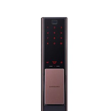 含安裝 Samsung 三星 SHP-DP738  古銅金 推拉型電子鎖  密碼/指紋/鑰匙/APP
