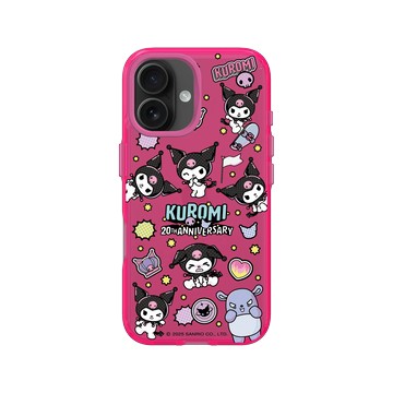 iPhone 16 Clear 粉漾桃 - 三麗鷗-酷洛米20週年 - 酷玩系列-表情包