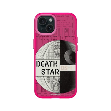 iPhone 15 Clear 粉漾桃 - 迪士尼-星際大戰 Star Wars - 星際大戰 – 死星結構圖