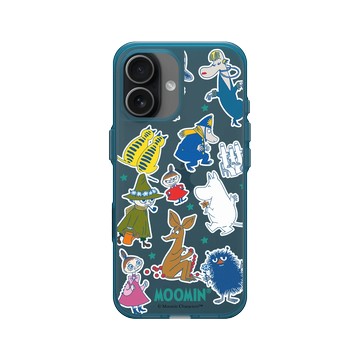 iPhone 17 Clear (相機按鈕) 夜幕藍 - Moomin - Moomin角色大集合