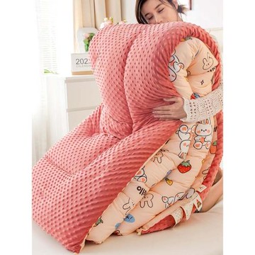 高端A類被子豆豆被2025款冬被加厚保暖單人學生宿舍兒童被芯棉被