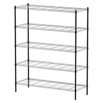 dayneeds 日需百備 輕型烤漆架  黑色  120 x 45 x 150cm  5層