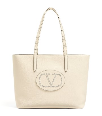 Valentino Garavani Leather Avec Toi East-West Tote Bag