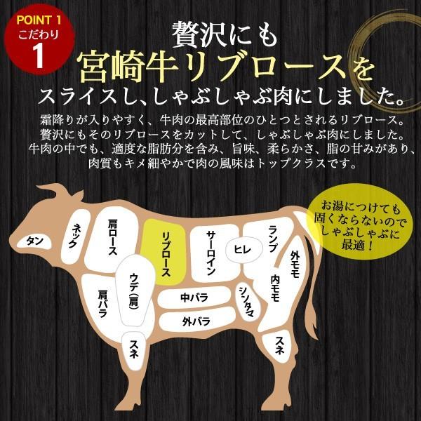 牛肉 肉 和牛 宮崎牛 リブロースしゃぶしゃぶ用  肉 ギフト 牛肉 高級 国産牛肉 やきしゃぶ すき焼き お取り寄せ