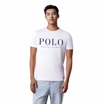 Polo Ralph Lauren RL 熱銷印刷文字圖案短袖T恤-白色