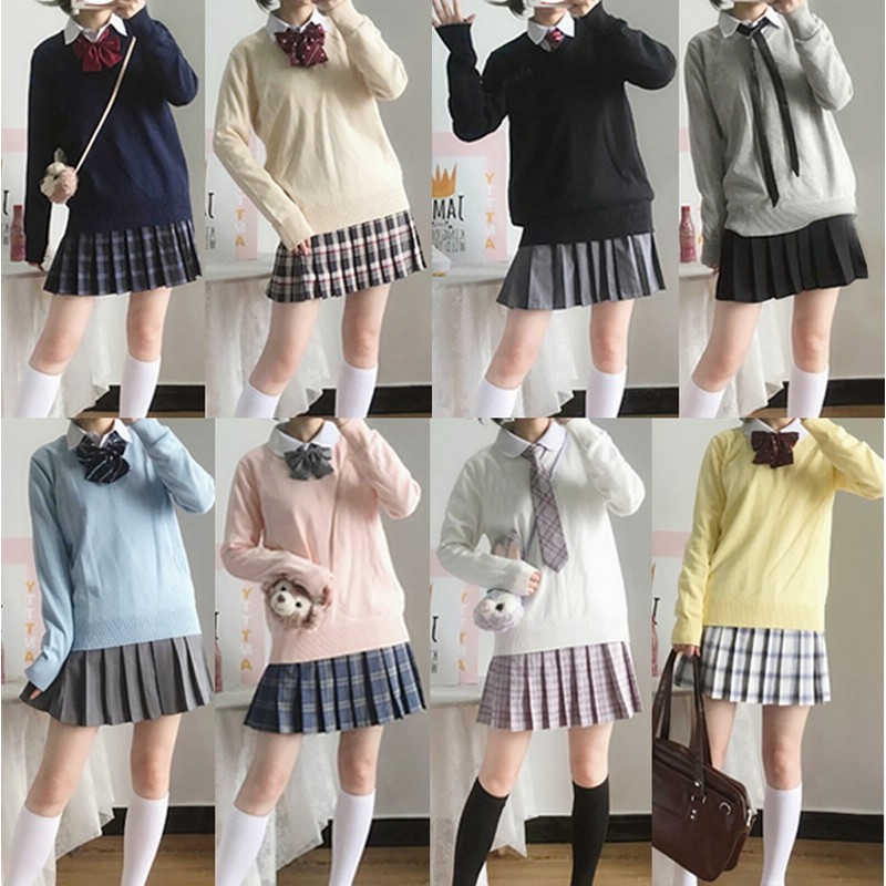 新しい SHALYPOLY ニットセーター 学生服 スクールセーター 学生制服 衣装一式