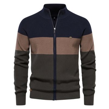 [巴黎精品] 現貨+預購 美式針織外套休閒外套薄外套秋冬夾克商務正裝簡約上衣大碼男裝-潮流外套4色a1kz50