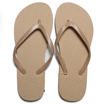 KANGOL 夾腳拖 拖鞋 防水 卡其 奶茶色 滿版字樣 輕量 休閒 男女 6122162431