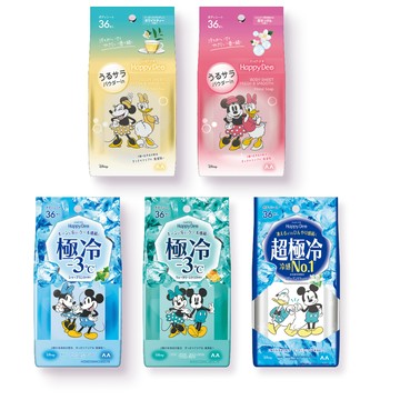happy deo 身體濕紙巾 36入 涼感濕巾 體用涼感巾 涼感濕紙巾 清涼 濕巾 身體用 夏天 迪士尼 米奇