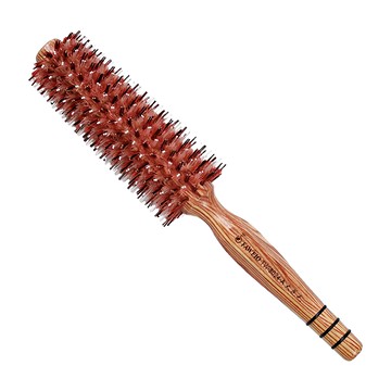 FAWEIO 髮葳鵝 紅白大花毛鬃毛圓梳 TW-8024-A 大尺寸，蓬鬆造型，增加光澤  1支  紅棕色