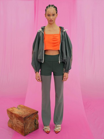Two Tone Sealing Trouser_Forest Green+Sage Khaki
