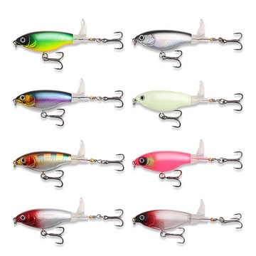 【TTFF】路亞餌夜光淡水面系遠投螺旋槳迷你拖拉機7.5cm/6g鐳射硬餌水上垂釣仿真假餌漁具現貨批發