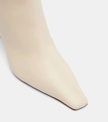 Amina Muaddi Jamie 80 leather over-the-knee boots