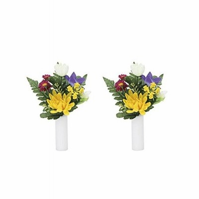 アートフラワー 造花 上仏花小２個セット ミニタイプ 光触媒 フェイクグリーン 御祝 内装 インテリア